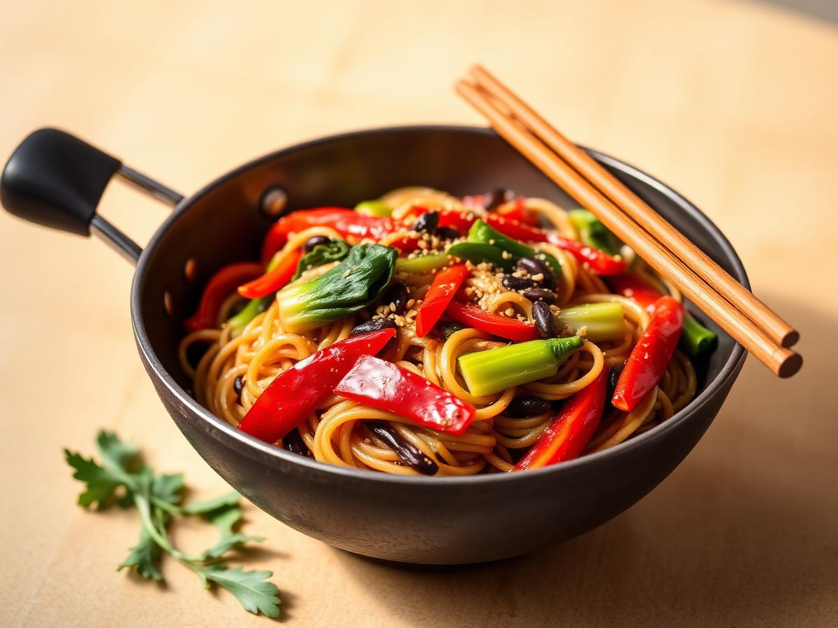 Black Bean Noodle Stir-Fry
