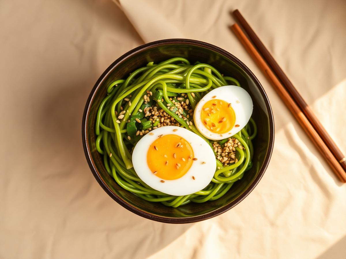 Sesame Edamame Noodle Bowl